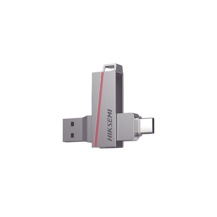 Memoria USB Dual de 128 GB / USB-C y USB-A / Transferencia de Alta Velocidad / Metálica / Compatible con Dispositivos