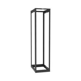 Rack de Cuatro Postes Estándar de 19", Rieles Roscados #12-24, Profundidad Ajustable de 23 a 42 in, 45 Unidades de