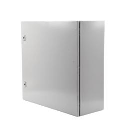 Gabinete de Acero, Nema 4 -IP 66 de 60 x 60 x 25 cm con Platina y certificado UL.