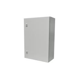 Gabinete de Acero IP66 Uso en Intemperie (500 x 700 x 250 mm) con Placa Trasera Interior Metálica y Compuerta Inferior