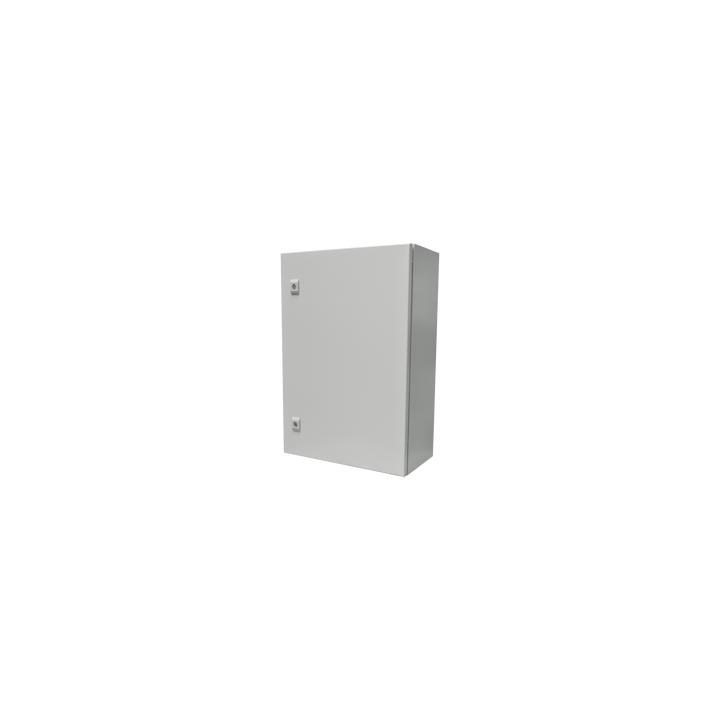 Gabinete de Acero IP66 Uso en Intemperie (500 x 700 x 250 mm) con Placa Trasera Interior Metálica y Compuerta Inferior