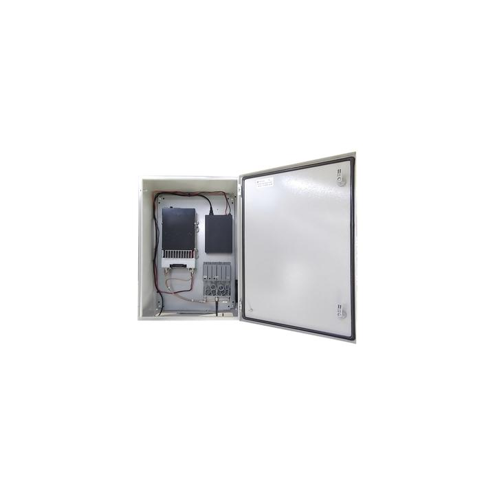 Gabinete de Acero IP66 Uso en Intemperie (500 x 700 x 250 mm) con Placa Trasera Interior Metálica y Compuerta Inferior