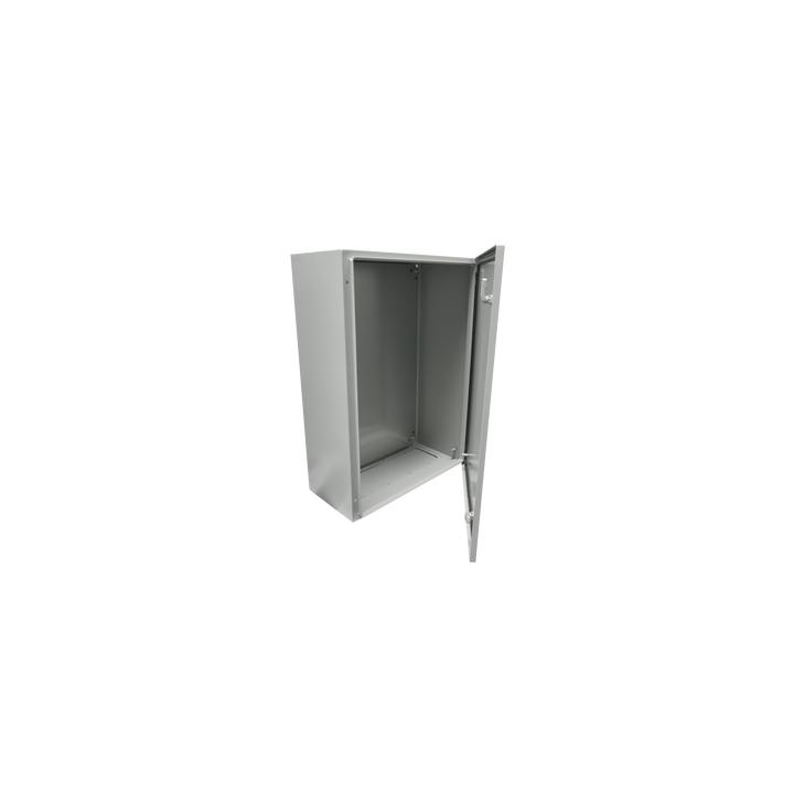 Gabinete de Acero IP66 Uso en Intemperie (500 x 700 x 250 mm) con Placa Trasera Interior Metálica y Compuerta Inferior