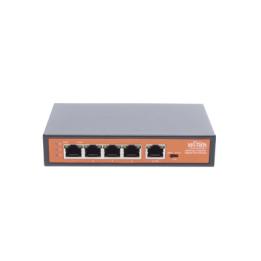 Extensor PoE / Entrada hasta 90 W / 4 puertos Gigabit PoE salida 802.3 af/at / Extensor PoE hasta 250 m / No