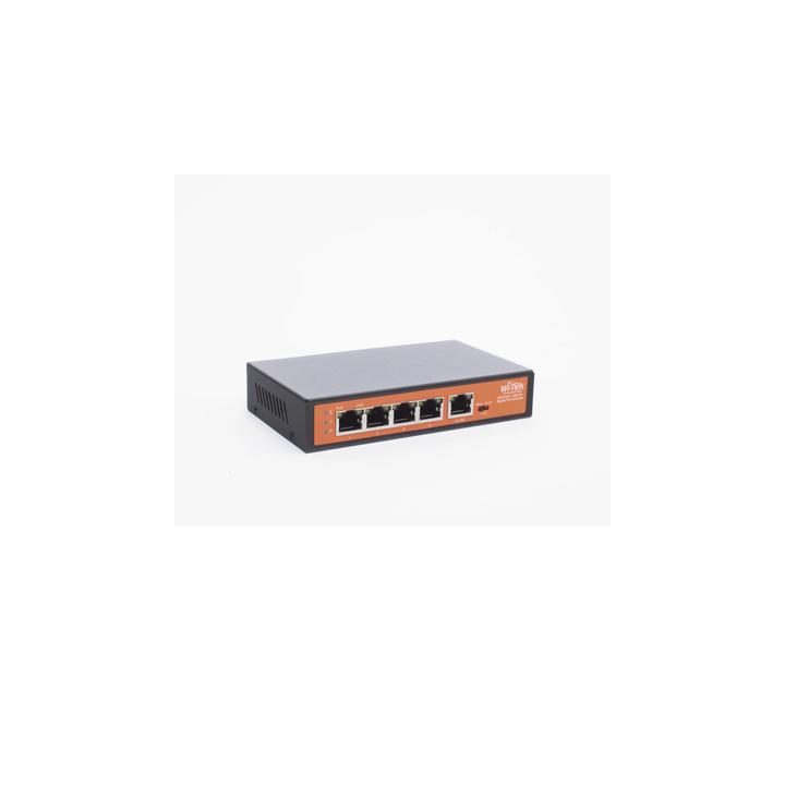 Extensor PoE / Entrada hasta 90 W / 4 puertos Gigabit PoE salida 802.3 af/at / Extensor PoE hasta 250 m / No