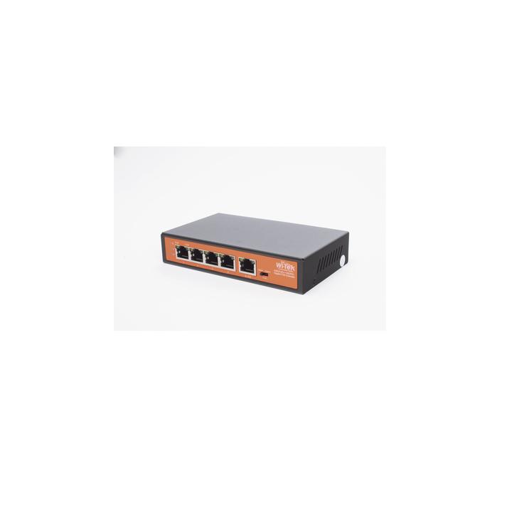 Extensor PoE / Entrada hasta 90 W / 4 puertos Gigabit PoE salida 802.3 af/at / Extensor PoE hasta 250 m / No