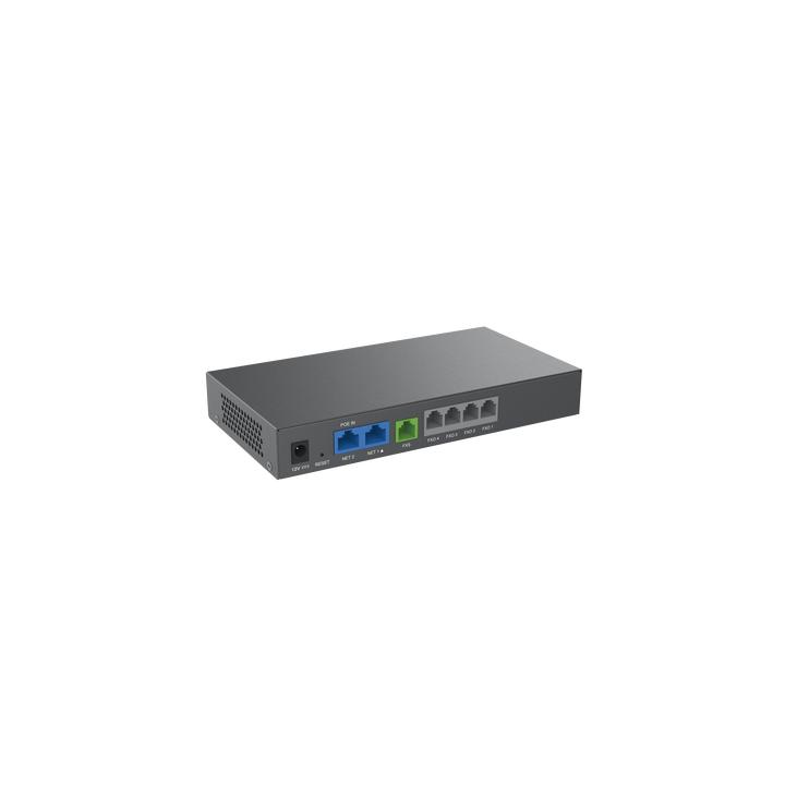 Gateway Analógico 4 FXO (Conectar Lineas Analógicas) / Puertos FXO y FXS / 3 Perfiles SIP / NAT / PoE / TR069 / Fax