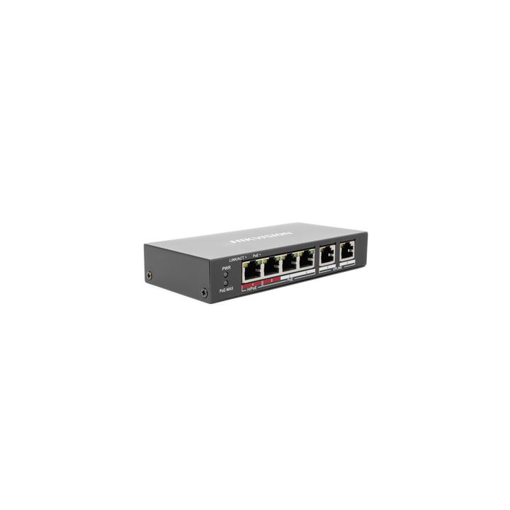 Switch PoE+ / No Administrable / 3 Puertos 10/100 Mbps 802.3 af/at (30 W) + 1 Puerto 10/100 Mbps Hi-PoE (60 W) / 2