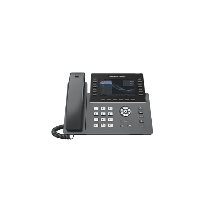 Teléfono IP Wi-Fi, Grado Operador, 14 líneas SIP con 6 cuentas, pantalla LCD  5", puertos Gigabit, Bluetooth, PoE,
