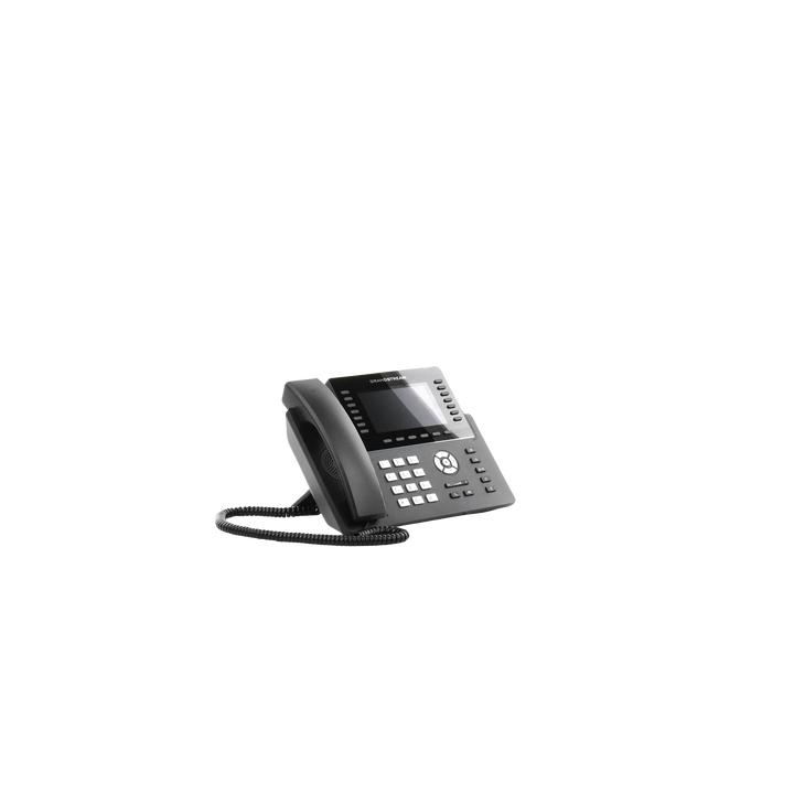 Teléfono IP Wi-Fi, Grado Operador, 14 líneas SIP con 6 cuentas, pantalla LCD  5", puertos Gigabit, Bluetooth, PoE,