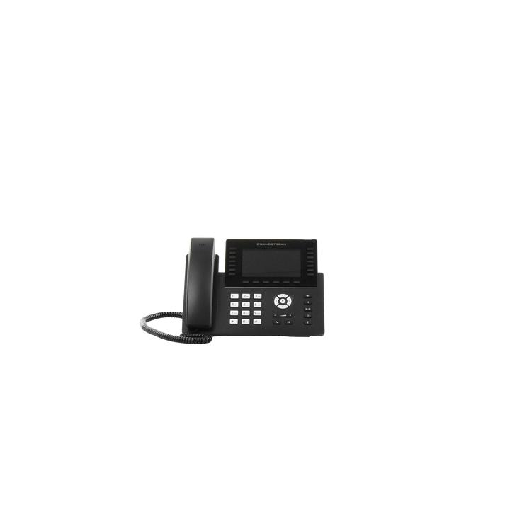 Teléfono IP Wi-Fi, Grado Operador, 14 líneas SIP con 6 cuentas, pantalla LCD  5", puertos Gigabit, Bluetooth, PoE,