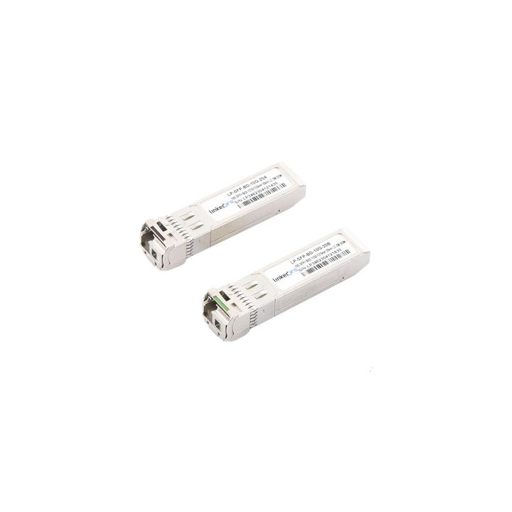 Transceptores Ópticos Bidireccionales SFP+ (Mini-Gbic) / Monomodo 1270 & 1330 nm / 10 Gbps / 1000BASE-BX / Conector
