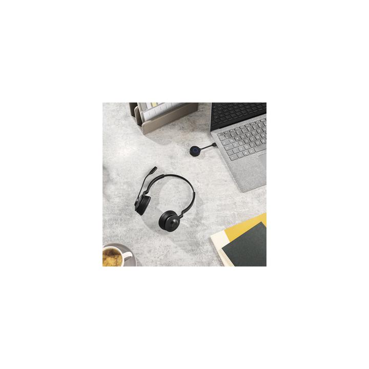 Jabra Engage 55, Auricular stereo versión MS con aislamiento de ruido activa, adaptador DECT USB-A (9559-450-125)