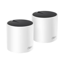 Kit 2 Routers Inalámbricos MESH Interior para Hogar / Doble Banda Wi-Fi 6 AX3000 Mbps / 3 Puerto Gigabit WAN/LAN / 2
