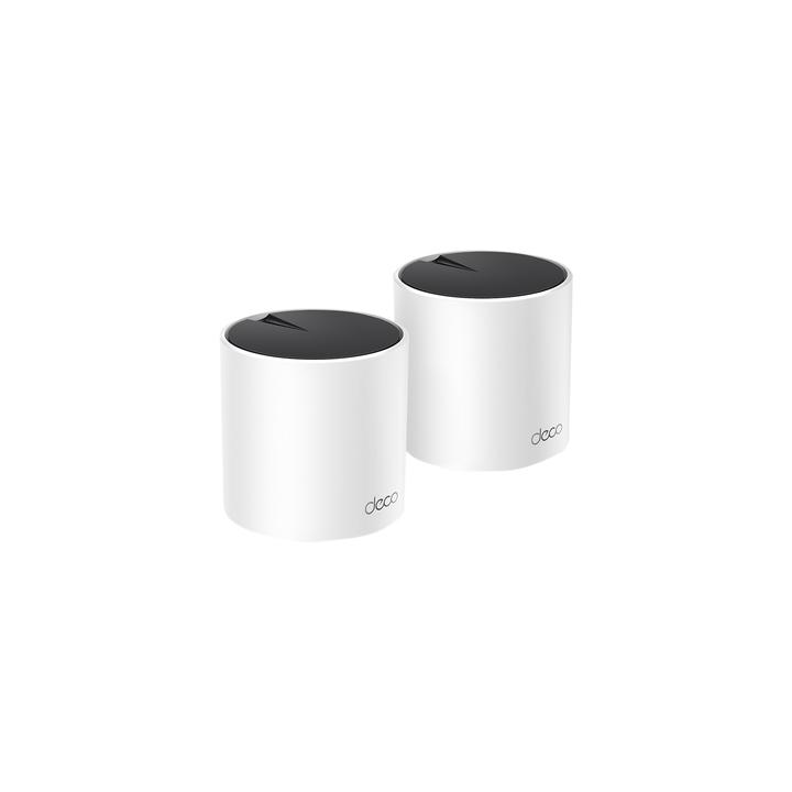 Kit 2 Routers Inalámbricos MESH Interior para Hogar / Doble Banda Wi-Fi 6 AX3000 Mbps / 3 Puerto Gigabit WAN/LAN / 2
