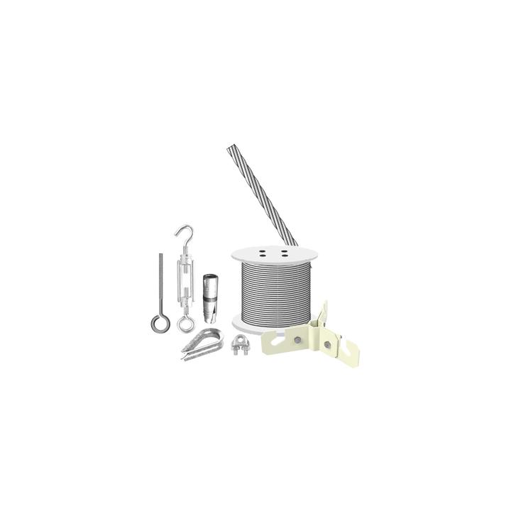 Kit  de Sujeción de Mástil de 3 Metros a Piso de Concreto.