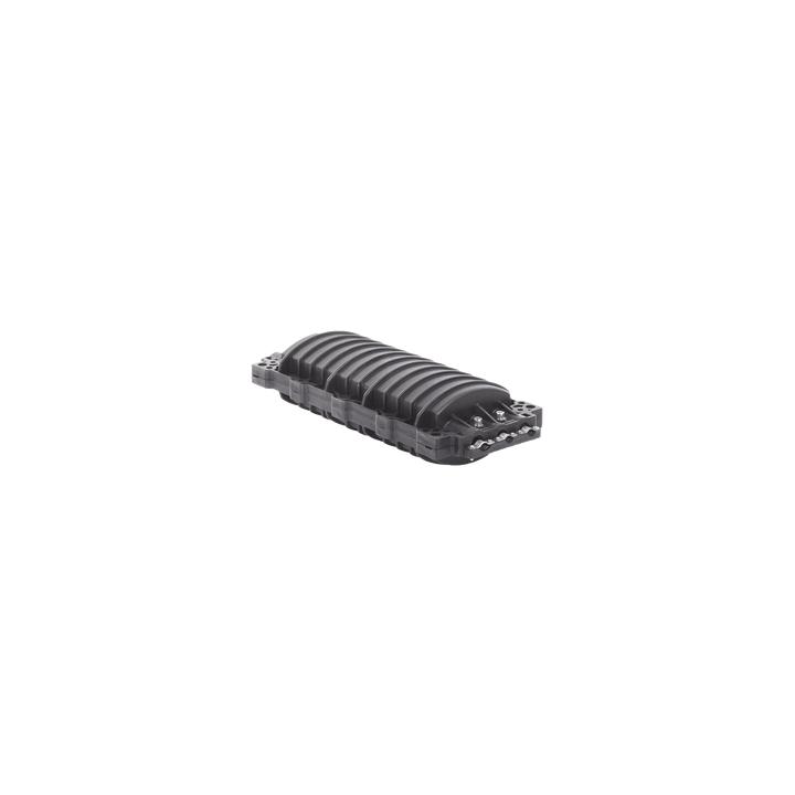 Caja de Distribución de Fibra Óptica Horizontal, hasta 96 Empalmes, Exterior IP68, 3 Puertos de Entrada y Salida