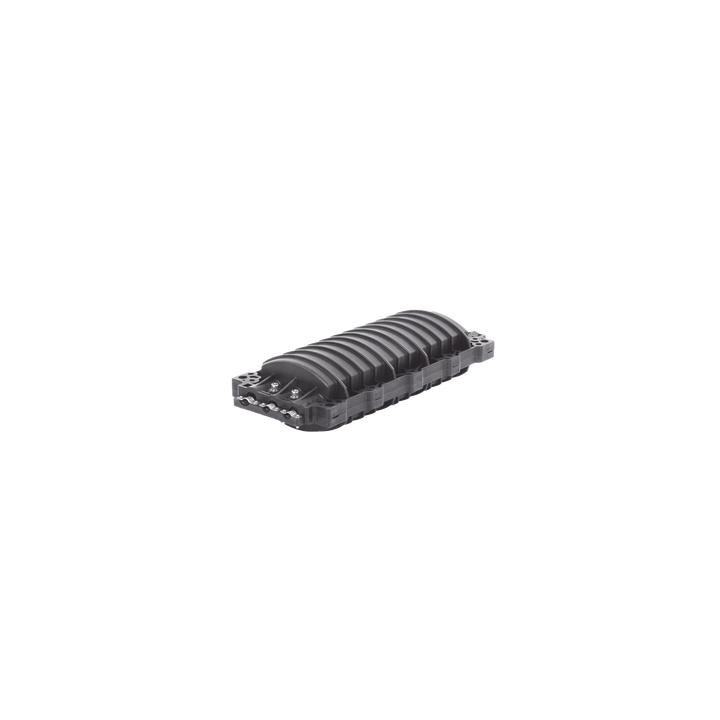 Caja de Distribución de Fibra Óptica Horizontal, hasta 96 Empalmes, Exterior IP68, 3 Puertos de Entrada y Salida