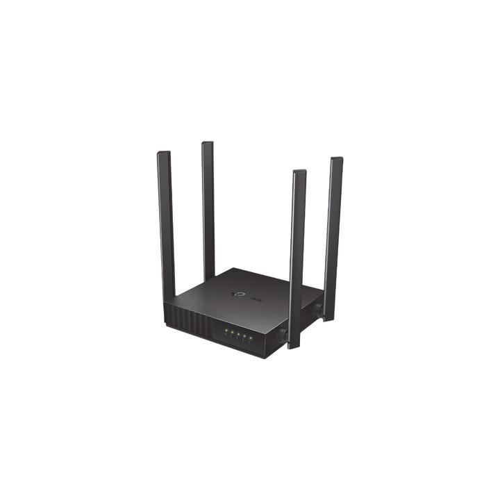 Router Inalámbrico doble banda AC, 2.4 GHz y 5 GHz Hasta 1200 Mbps, 4 antenas externas omnidireccional, 4 Puertos LAN