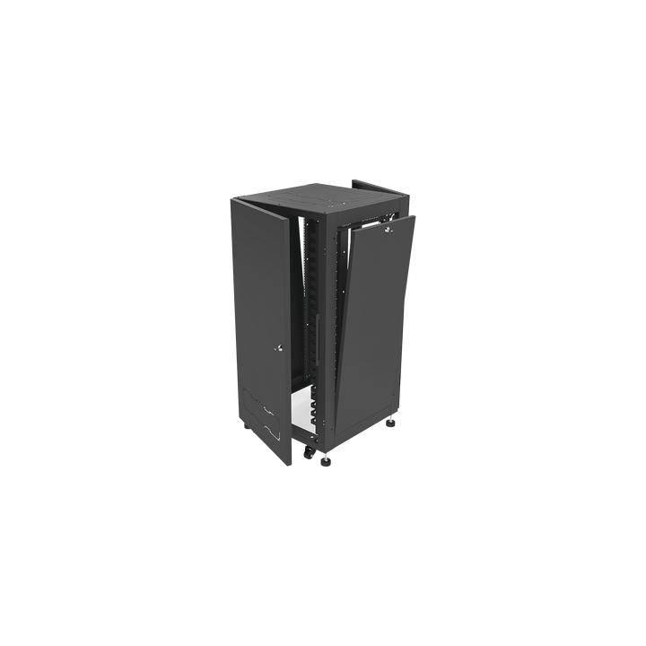 Gabinete Profesional para Telecomunicaciones de 19in, Instalación a Piso, 24UR, 600 mm Profundidad, Se envía el