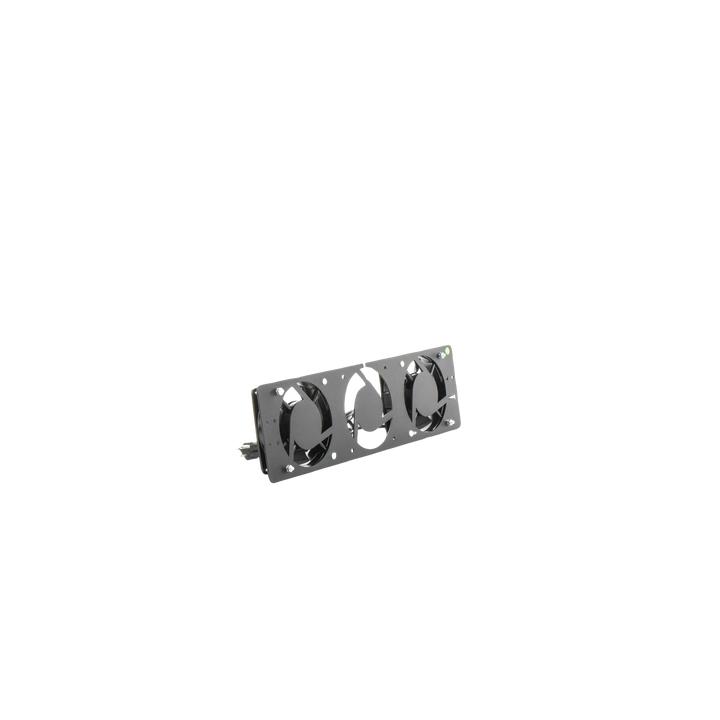 Kit de 2 Ventiladores 110 Vca (12 x 12 cm) con Clavija para Gabinete de Piso