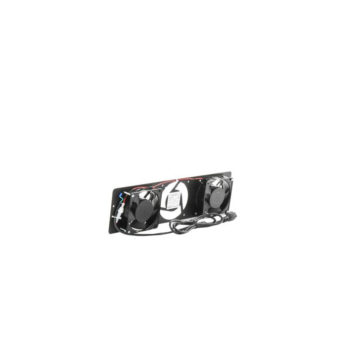 Kit de 2 Ventiladores 110 Vca (12 x 12 cm) con Clavija para Gabinete de Piso