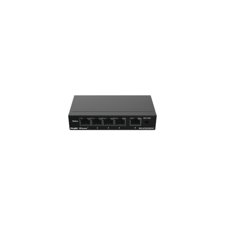 Switch Administrable con 5 puertos Gigabit, gestión gratuita desde la nube