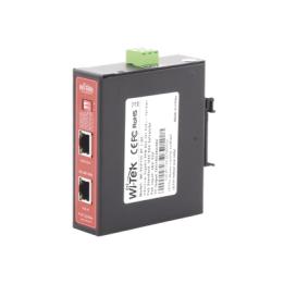 Splitter PoE IN hasta 90 W / Salida DC 12v/16V/24v o 48V / Carcasa metálica / Industrial soporte para riel DIN /