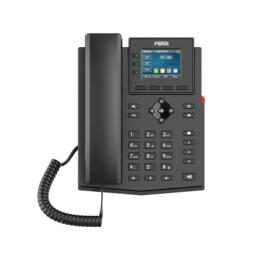 Teléfono IP empresarial para 4 líneas SIP con pantalla LCD de 2.4 pulgadas a color, Opus y conferencia de 3 vías,