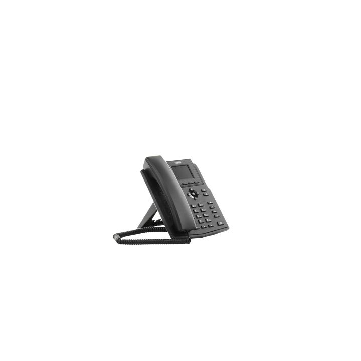 Teléfono IP empresarial para 4 líneas SIP con pantalla LCD de 2.4 pulgadas a color, Opus y conferencia de 3 vías,