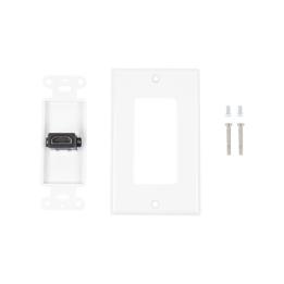 Placa de Pared 1 Puerto HDMI Hembra a Hembra