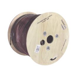 Carrete de 2 km de Fibra Óptica Aérea Mini Figura 8 G.657A1 Tipo Drop, Monomodo de 2 Hilos (Bifibra), Diseñada para