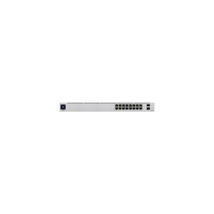 UniFi Switch USW-16-POE Gen2, Capa 2 de 16 puertos (8 puertos PoE 802.3af/at + 8 puertos Gigabit) + 2 puertos 1G SFP,