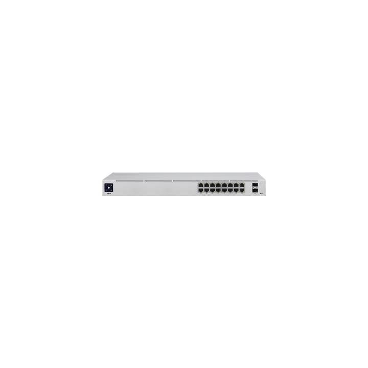 UniFi Switch USW-16-POE Gen2, Capa 2 de 16 puertos (8 puertos PoE 802.3af/at + 8 puertos Gigabit) + 2 puertos 1G SFP,
