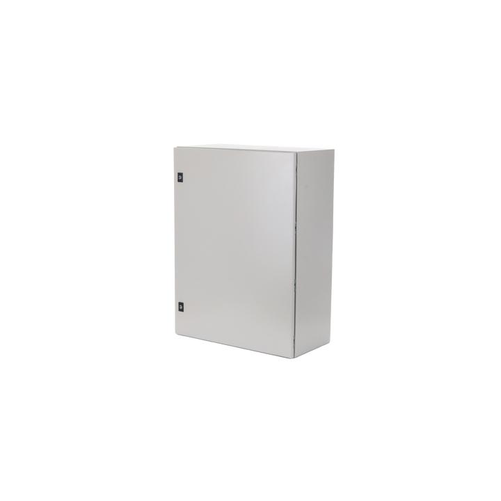 Gabinete de Acero, Nema 4 -IP 65 de 60 x 80 x 30 cm con Platina.