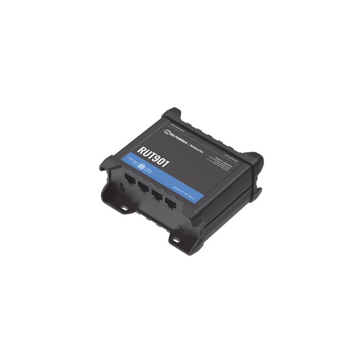 Router Industrial LTE 4G / 150 Mbps Cat 4 / 4 Puertos Ethernet / WiFi 2.4 GHz / Doble SIM / Montaje DIN / -40°C a 75°C