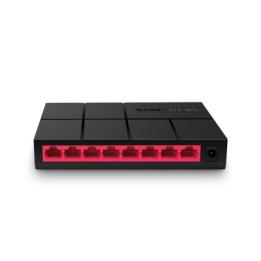 Switch NO Administrable / Para escritorio / Carcasa de Plástico / 8 puertos 10/100/1000 Mbps / Diseño Compacto / Plug