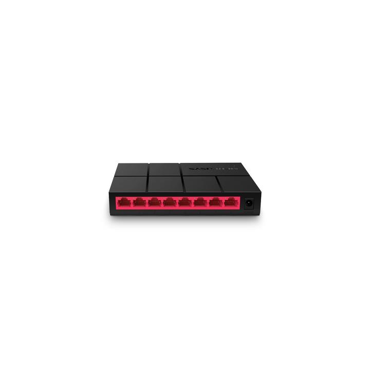 Switch NO Administrable / Para escritorio / Carcasa de Plástico / 8 puertos 10/100/1000 Mbps / Diseño Compacto / Plug