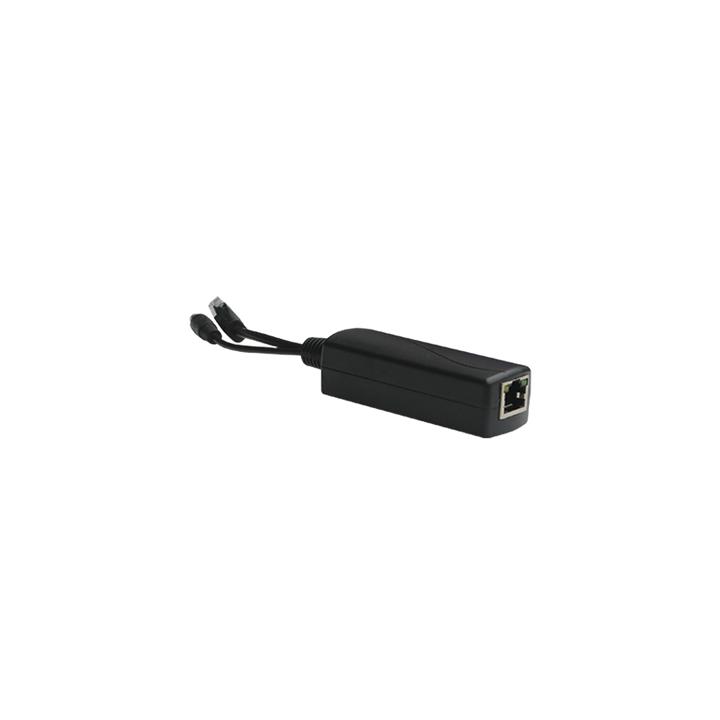 Splitter PoE IN 802.3 af/at / Se Puede Energizar Hasta con 30W / Salida de 12 Vcc 1A (12W) / Instalación es Escritorio