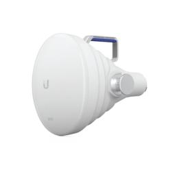 Antena Sectorial 30° tipo Horn para Multipunto, 19.5 dBi. Rango extendido 5.15 - 6.875 GHz. Alto aislamiento al ruido.