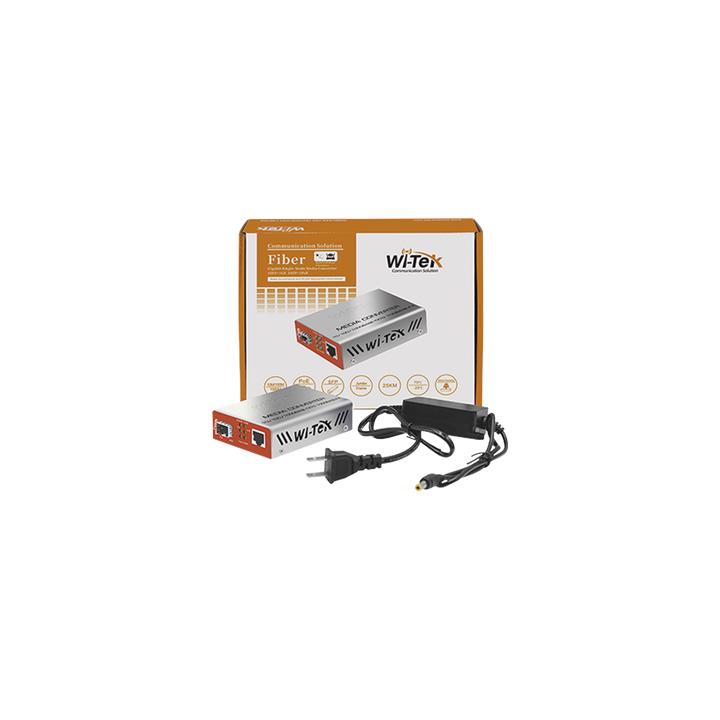 Convertidos de medios / 1 puerto RJ45 100/1000 Mbps PoE Out 802.3af/at / 1 SFP 1000Mbps / hasta 25 Km