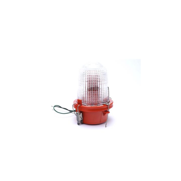 Lámpara de Obstrucción Roja/ Luz Fija Tipo L-810, LED de baja intensidad/ 120 - 240 Vca/ Luz Infraroja