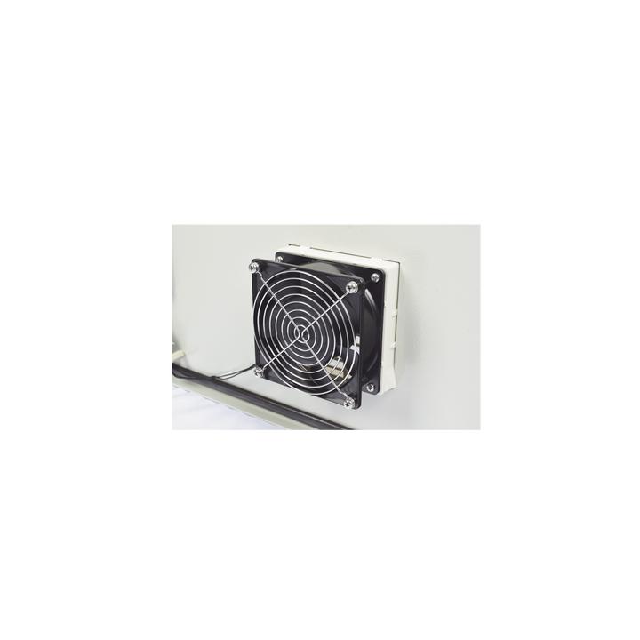 Gabinete Ventilado de Acero IP55 Uso en Exterior (600 x 800 x 300 mm) con Placa Trasera Interior Metálica y Compuerta
