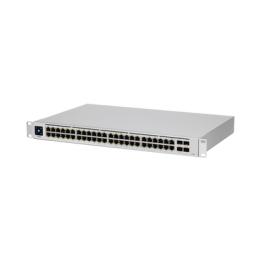 UniFi Switch USW-48-POE, Capa 2 de 48 puertos (32 puertos PoE 802.3af/at + 16 puertos Gigabit) + 4 puertos 1G SFP,