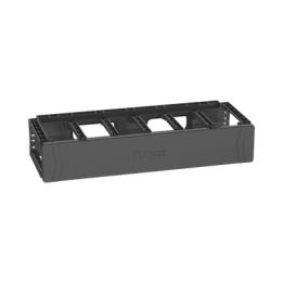 Organizador de Cables Horizontal PatchRunner™, Sencillo (Solo Frontal), Para Rack de 19in, 2UR