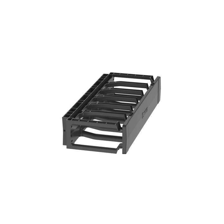 Organizador de Cables Horizontal PatchRunner™, Sencillo (Solo Frontal), Para Rack de 19in, 2UR