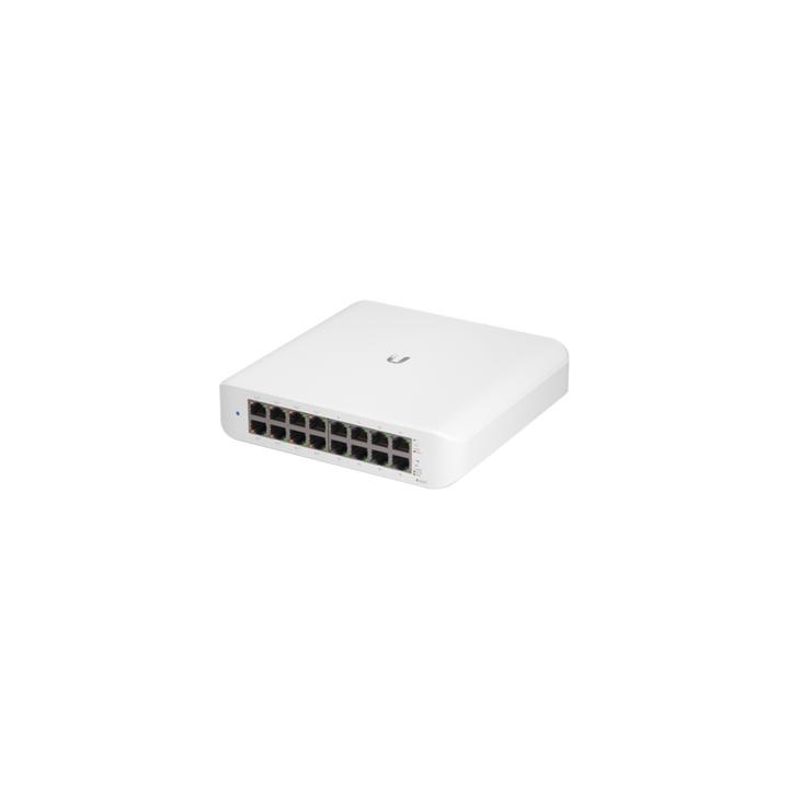 Switch UniFi Lite Administrable PoE de 16 Puertos 10/100/1000 Mbps (8 puertos 802.3af/at), 45 W