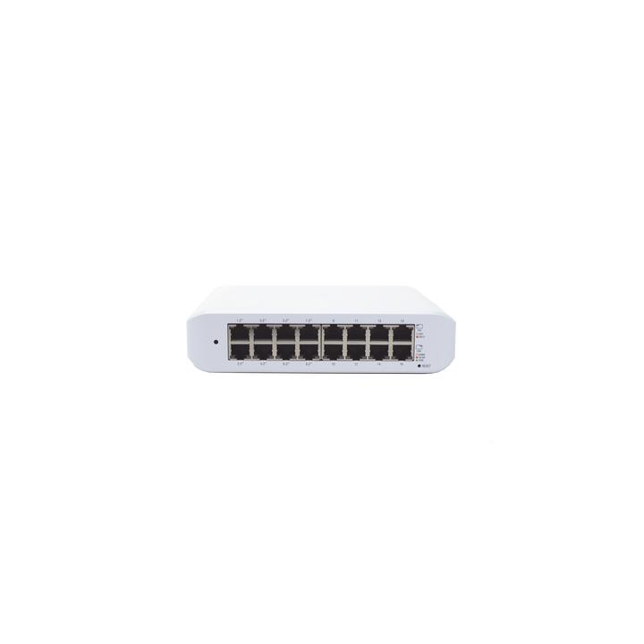 Switch UniFi Lite Administrable PoE de 16 Puertos 10/100/1000 Mbps (8 puertos 802.3af/at), 45 W
