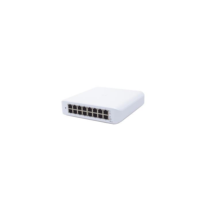 Switch UniFi Lite Administrable PoE de 16 Puertos 10/100/1000 Mbps (8 puertos 802.3af/at), 45 W