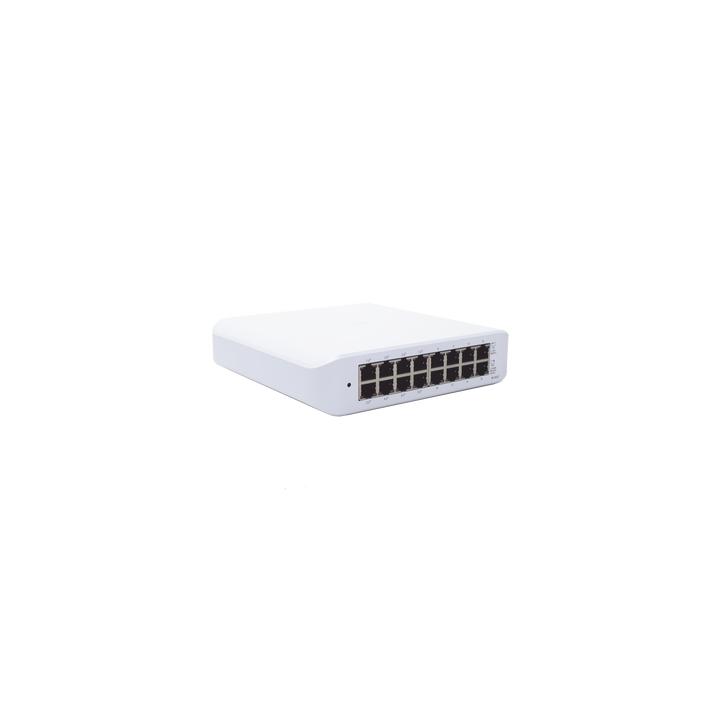 Switch UniFi Lite Administrable PoE de 16 Puertos 10/100/1000 Mbps (8 puertos 802.3af/at), 45 W